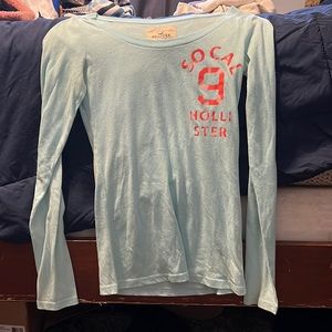 Light Blue Hollister Scoop-neck